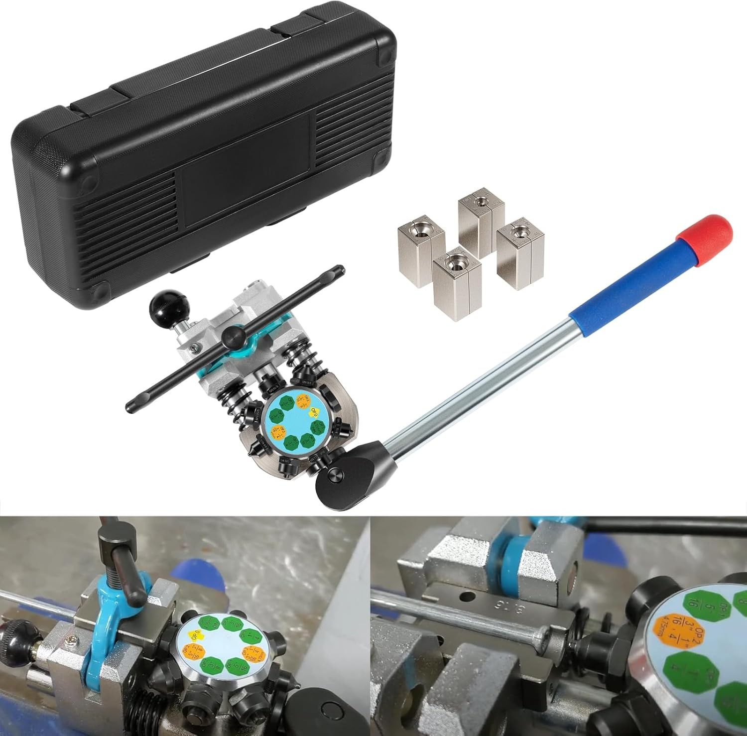 Professional Brake Tube Line Flaring Tool 45 Degree Set, Single, Bubble,... 