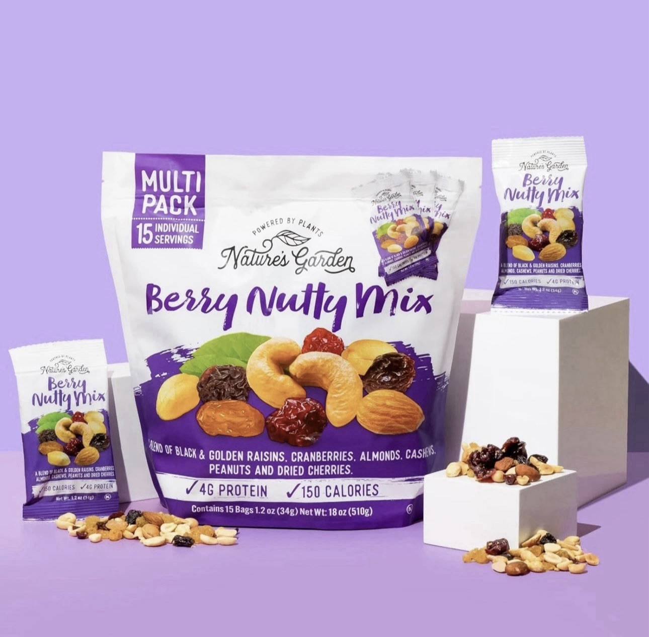 Nature's Garden Berry Nutty Mix Variety Pack  1.2lb