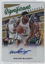2017-18 Panini Donruss Significant Signatures Walter McCarty #SS-WM Auto 05fy