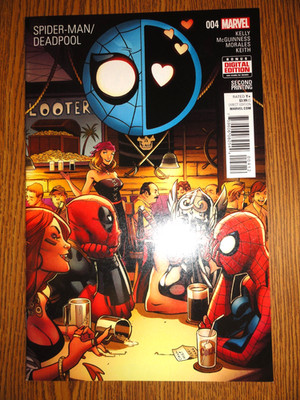 Spider-Man/Deadpool #4 Selten 2nd Aufdruck Blau VF/NM KELLY Mcguinness Marvel