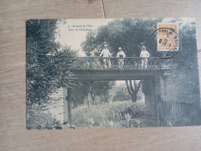 CPA ANFANG 1900 POSTKARTE ASIEN CHINA, OST-ADJUTANTENBRÜCKE ARSENAL
