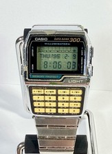 Vintage Casio Data Bank 300 DBC-3000 Module 1478 Calculator Watch-Works Light 3X