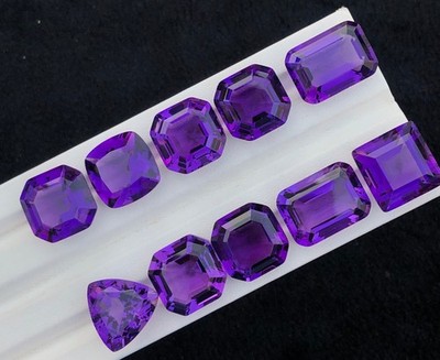 249 Cts Natural cut Top Quality Deep Purple Amethyst, loose Gemstone from Brazil