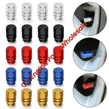 4pcs Aluminum Car Tire Valve Caps Tyre Valve Stem Cover Air Dust Wheel Rim Cap