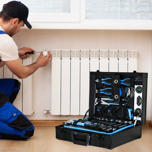 247-PCs Home Tool Kit,Combined Maintenance Tool Suitcase, Hand General Tool Box - Picture 9 of 14