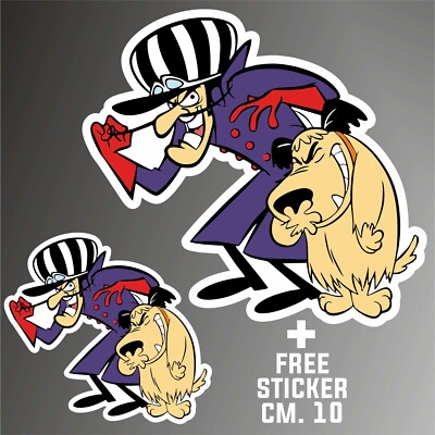 Muttley Proud Sticker Decal - 4x5 Inch Vinyl Die-Cut Sticker