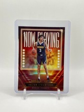 2023-24 Panini NBA Hoops - Now Playing #22 Julian Strawther Holo (RC) Rookie