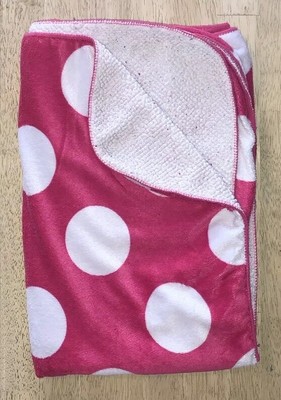 pink plush baby blanket