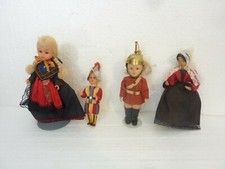 Vintage Lot of 4 Dolls Sleepy Eye Soldier Boys, Girl  Wax Type Doll Kaiser S-2