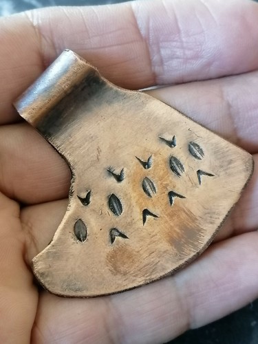 Rarissimo antico amuleto vichingo bronzo ascia manufatto autentico incredibile - Foto 8 di 11