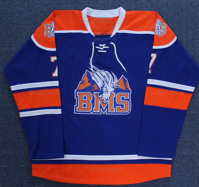 Alex Moran 7 Thad Castle 54 Randell Blue Mountain State Jersey Youth/Mens Sewn