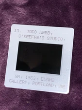 Todd Webb  "O'Keeffe's Studio"   35mm Modern Art Slide  