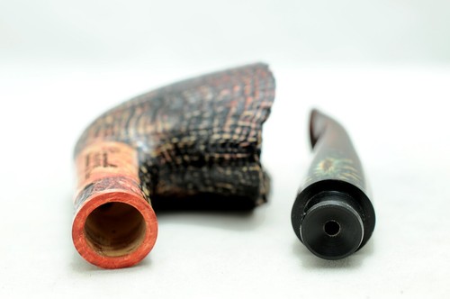 Brand new briar pipe PARONELLI calabash reverse system sandblast handmade - Picture 6 of 6