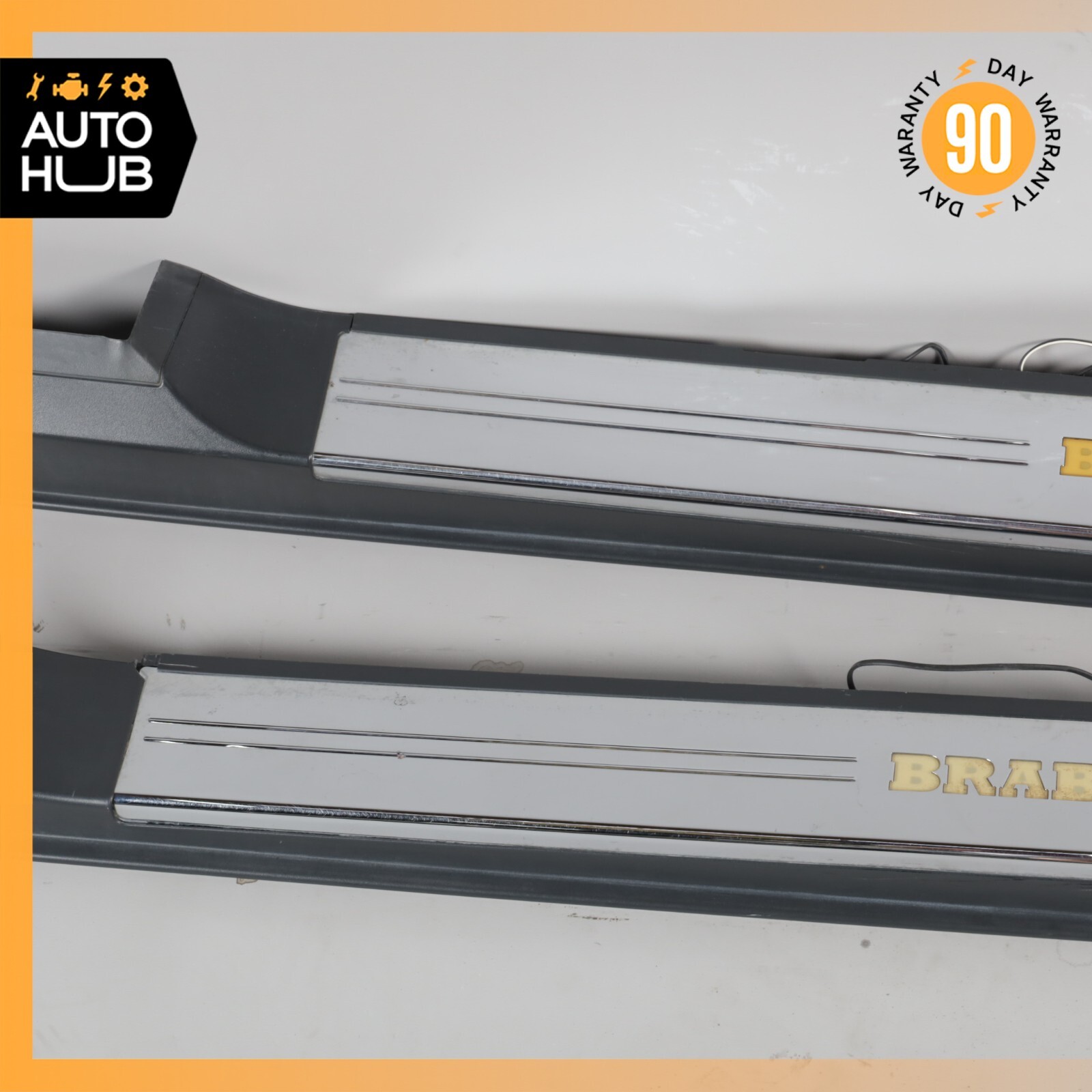 03-06 Mercedes W215 CL500 Door Step Sill Illuminated Right & Left Set Brabus