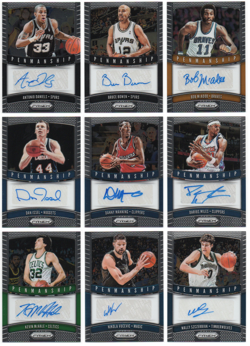 2019-20 Panini Prizm Penmanship Auto Pick Any Complete Your Set