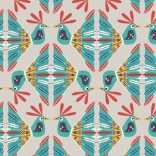 Birds of Paradise Birds Gray 100 Cotton Fabric by The Yard