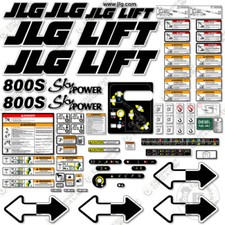 Fits JLG 800S Decal Kit Boom Lift Sky Power Sticker Set - 7 Year 3M Vinyl! 