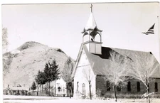 CO, DEL NORTE - Old Catholic Church and MT Lookout - Sanborn RPPC - D06230