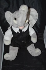 Build A Bear Gray Elephant Suit Plush Stuffed Animal BAB 16" B8