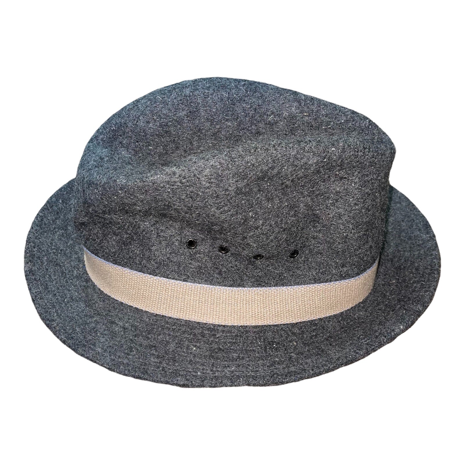 Vintage Mens Fedora Wool Tweed Size XL Fedora Hat Rare Wool /Nylon