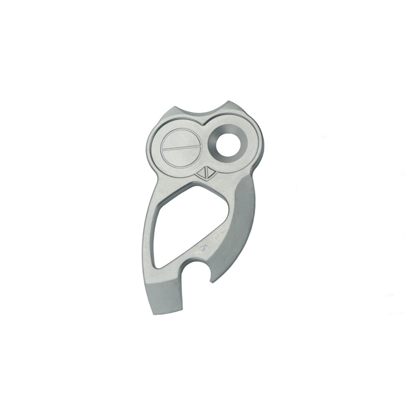 EDC Titanium Owl Shape Multi Tools Card Pry Bar Crowbar Bottle Opener Keychain