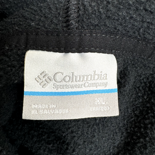 Columbia PFG Hoodie Sweater Boy XL Black Ombre Fish Logo Graphic Kangaroo Pocket - Picture 13 of 18