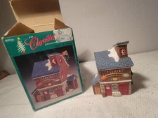 The Christmas House Collection Feeds & Seeds illuminated porcelain item # 088534