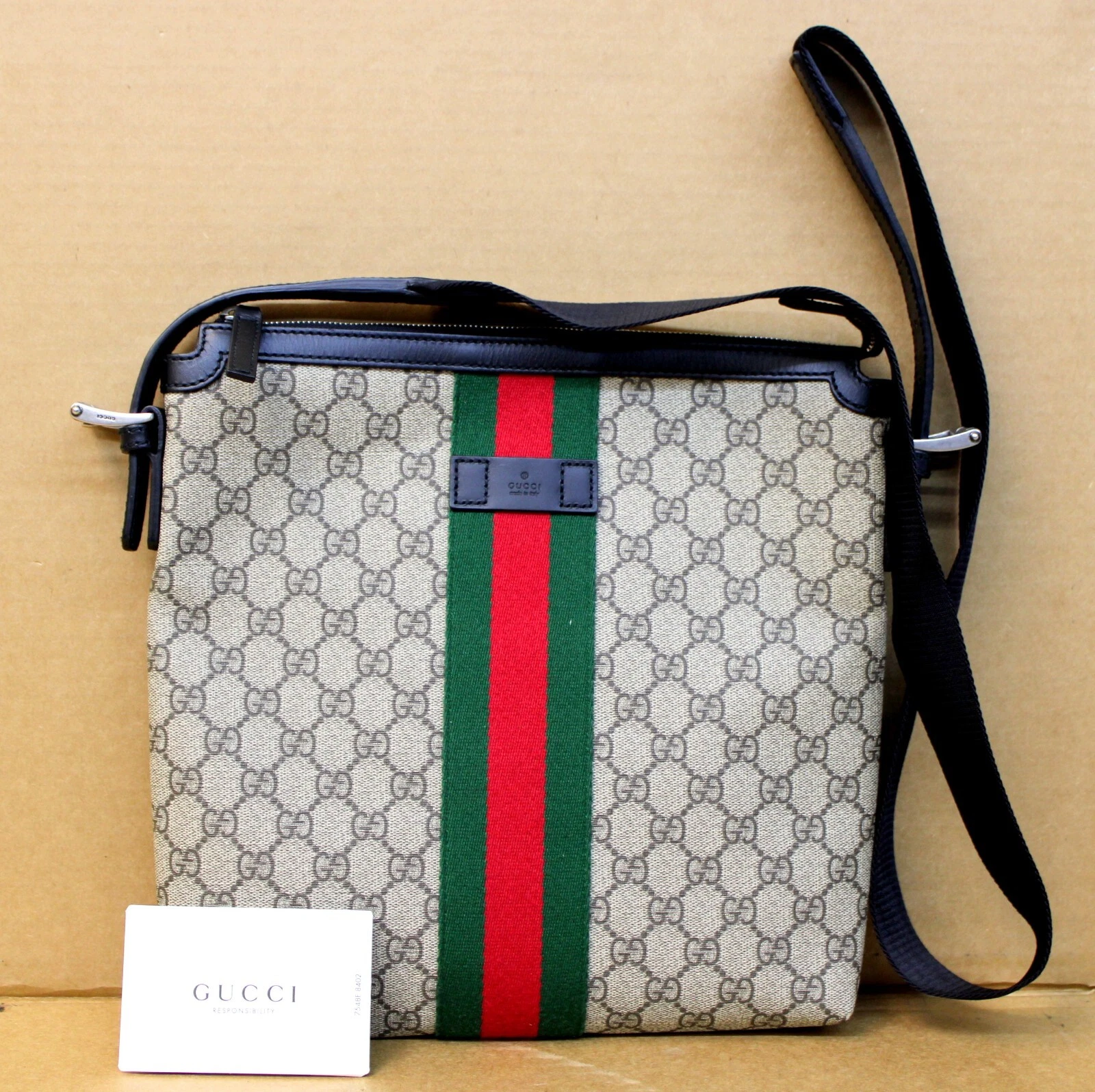 Sac à bandoulière GUCCI Sherry Line Web Line GG Supreme   83EC578 Nice