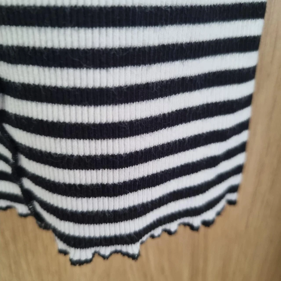 & other stories white/black ribbed long sleeve topSz large  uk 12 - Image 4 of 4