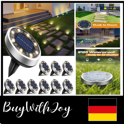 Solarbäume Pack von 10 LED-Floorfächern für Außen, Wasserfest und mit Solaran...
