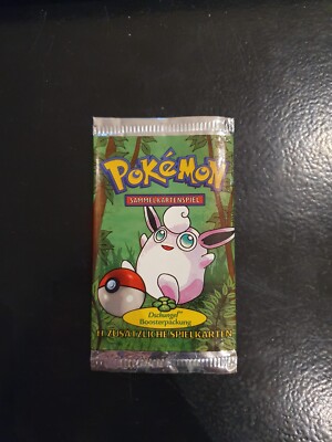 Pokemon Dschungel Jungle Knuddeluff Booster leer deutsch TCG Sammelkarten