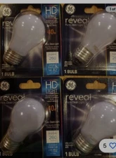 ***Lot of 4*** GE Reveal Bulb 40W HD + Light A15 Bulb 2650K 260Lumens Soft Light