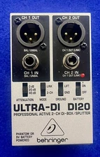 Behringer Ultra-DI DI20 Professional Active 2-Channel DI-Box/Splitter