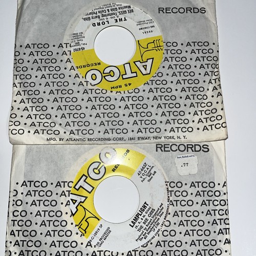 The Bee Gees 7” Lot 2 Vinyl 45 First Of May & Don’t Forget ATCO LP 1960s - Picture 2 of 2