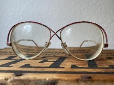 Vintage Tara Eyeglass Frames Only Model No 250 Multicolor Gold Tone Japan