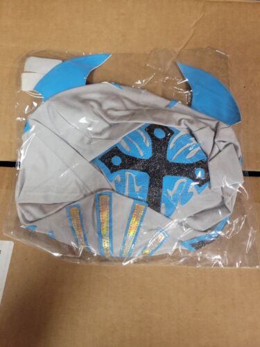 Official WWE Sin Cara Replica Lucha Dragons Mask Gold/Blue - Picture 4 of 4