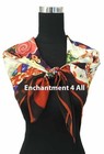 Handmade 100% Silk Scarf Wrap Handrolled 35"x35" w/ Klimt's "Die Jungfrau" 1913 — photo 2