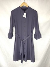 Banana Republic Dress Womens 0 Button Up Career Work Ruffle Bell Sleeve