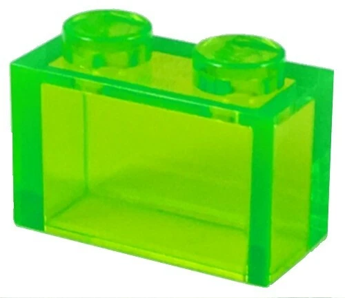 Lego 1x2 transparent brick sale