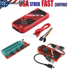 PICkit2 PICkit3 Microchip Original MPLAB PIC In-Circuit Debugger Programmer US