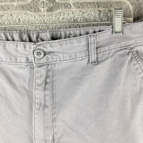Faded Glory Mens Size 40 Chino Shorts 10" Inseam 100% Cotton Gray - Picture 2 of 9