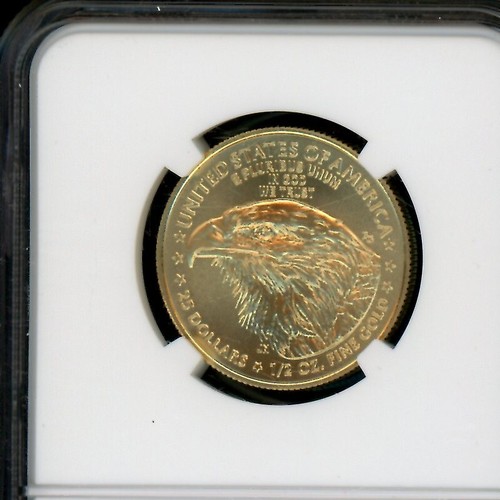 2023 US 1/2 oz Gold American Eagle $25.00 $25 NGC MS70 First Day Bressett signed - Picture 4 of 4