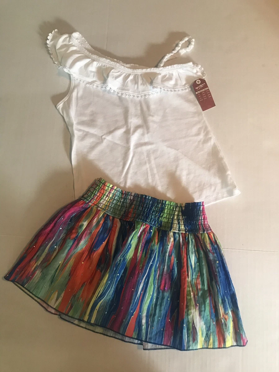 Youth top rainbow skirt