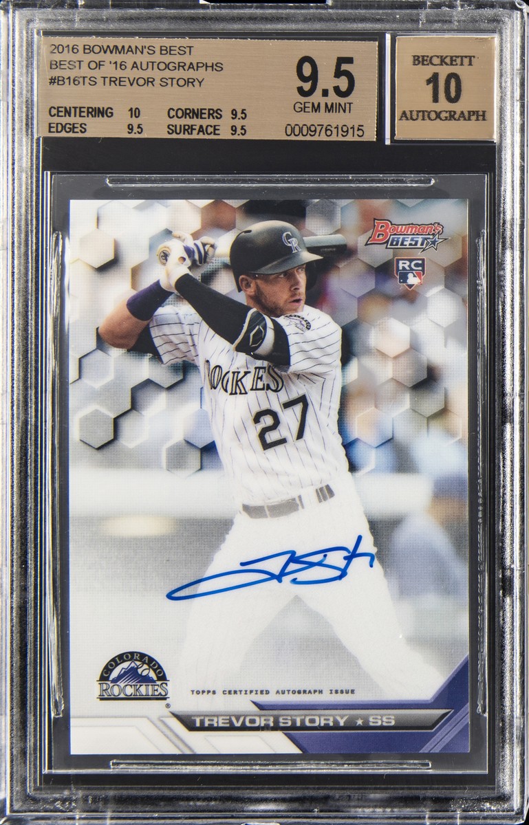 2016 BOWMAN'S BEST OF '16 AUTO #B16TS TREVOR STORY ROOKIE RC