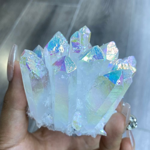 Electroplaca Blanca Cuarzo Cristal Racimo Espécimen Mineral Curación 300g + 1 pieza - Imagen 8 de 11