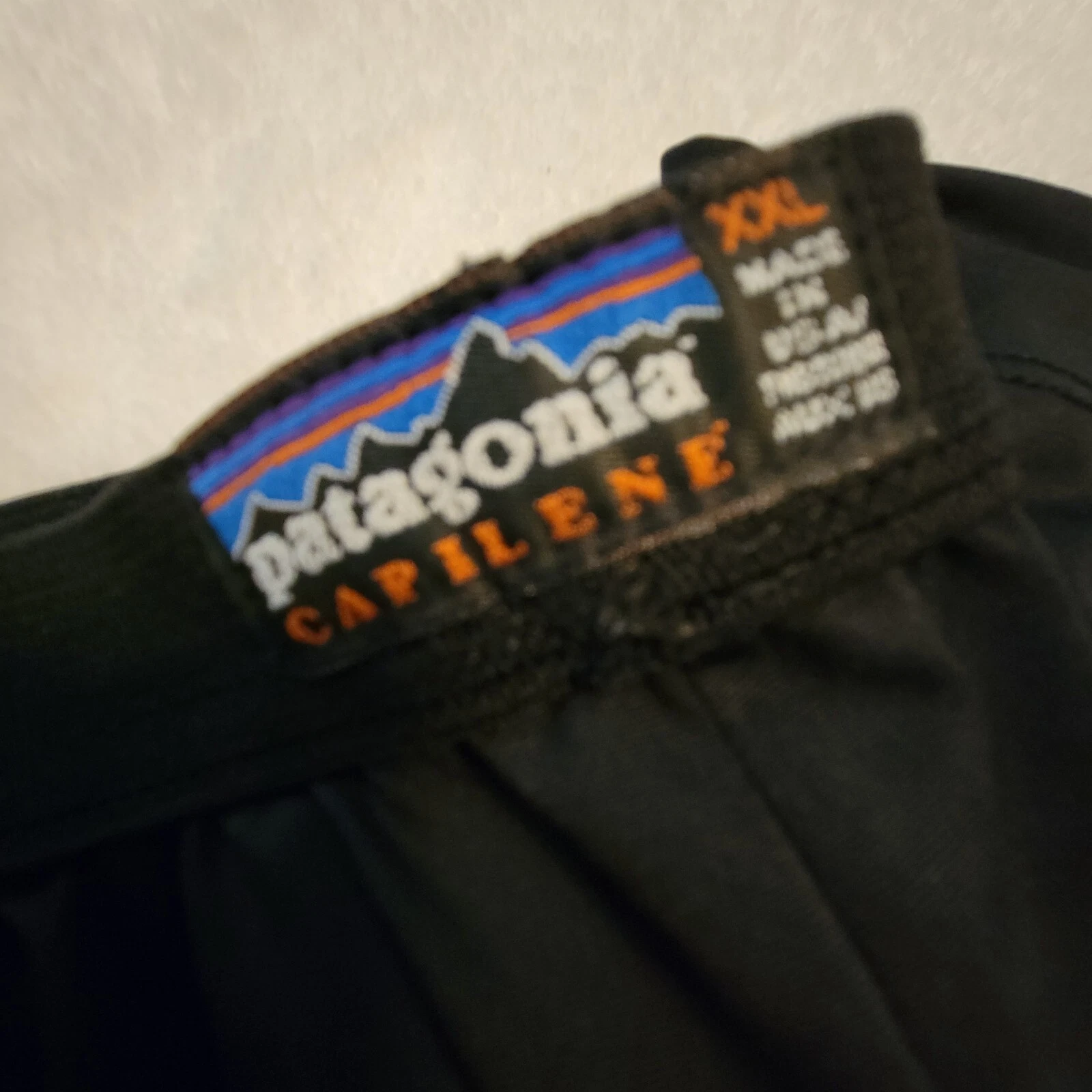 Patagonia Capilene Men's XXL Black Performance Base Layer Pants Bottoms
