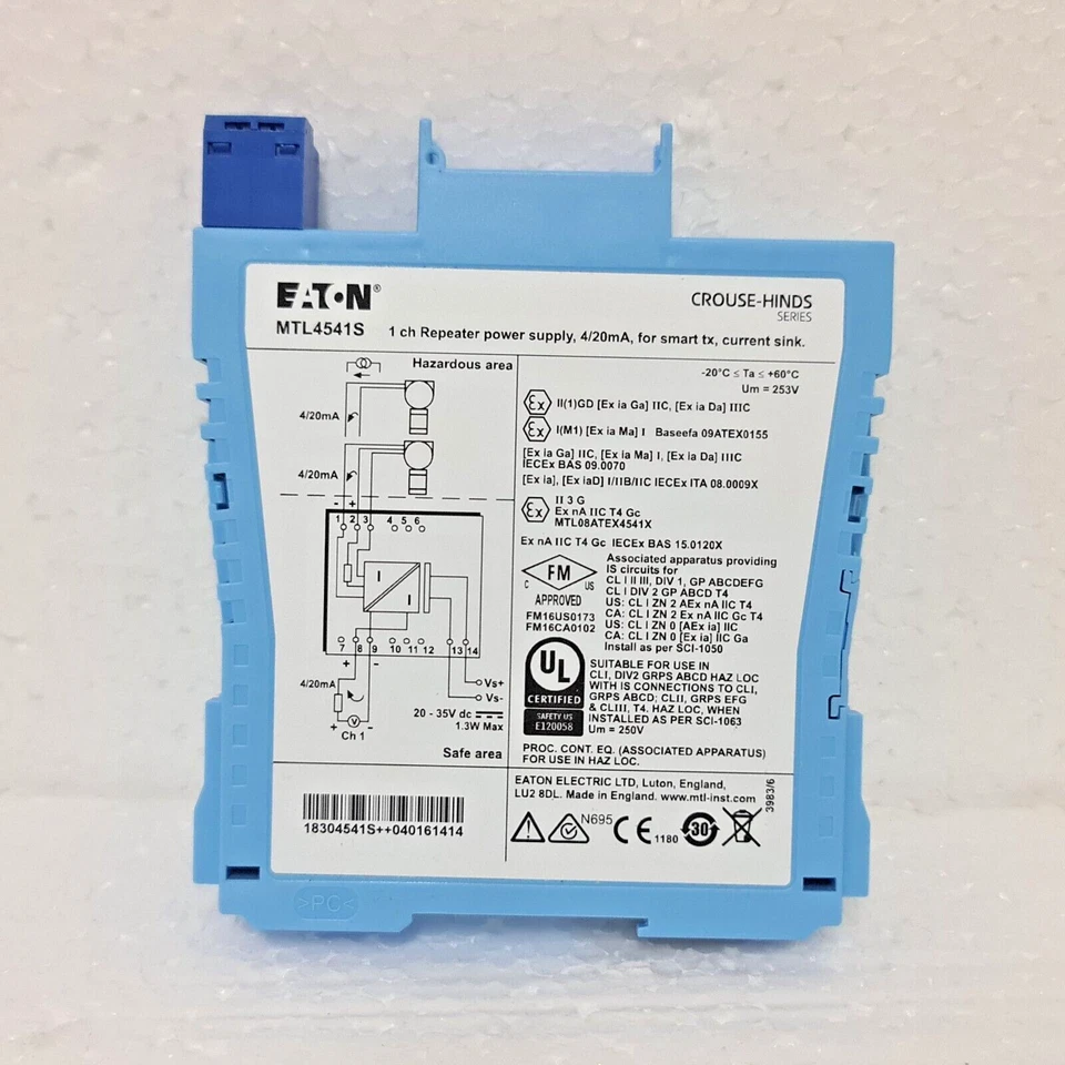 EATON MTL4541S Repeater Netzteil 4/20mA, HART®, 2- oder 3-Draht Sender - Bild 2 von 4