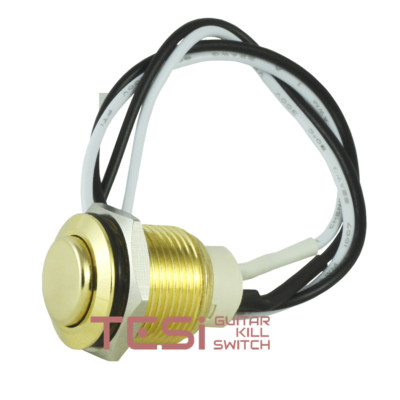 Tesi IDO L/XL 16 MM einrastender Druckknopf Metall Gitarre Kill Switch Gold