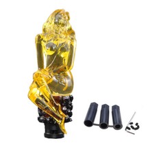 Yellow Transparent Half Naked Sexy Lady Car Manual Gear Shifter Lever Shift Knob Yellow Transparent Half Naked Sexy Lady Car Manual Gear Shifter Lever Shift Knob
