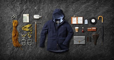The North Face 1985 Heritage Mountain Jacket Navy Waxed Medium 